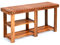 RELAX4LIFE Schuhbank, Schuhregal Akazie Holz, Schuhablage 3 Ablagen, Schuhschrank mit Sitzbank, Garderobenbank 87 x 28 x 45 cm, 160kg Belastbarkeit, ideal für Flur, Bad, Wohnzimmer
