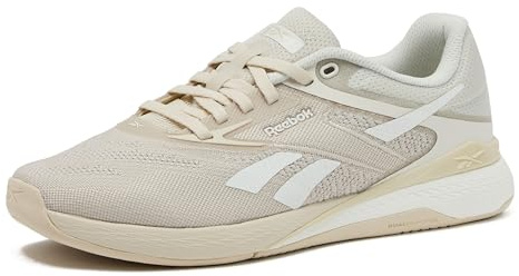 Reebok Womens Nano X5 Sneaker, Sand/Chalk, 8