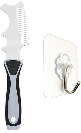 1 Piece of Paint Brush Comb, 1 Piece of Hook, Paint Brush Cleaning Tool, Glue Removal Cleaning Brush, Multifunctional Cleaning Comb, Handle Trowel, Putty Knife, Roller Brush Cleaning