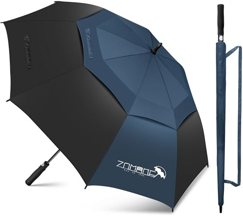 ZOMAKE Regenschirm Groß Sturmfest XL/XXL - Großer Golf-Regenschirm, Windsicher & Stabil, Automatik Großer Schirm, Herren & Damen, 2 Personen, Outdoor & Reise
