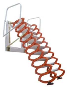 GddOGUK An der Wand montierte Klappleiter, zum Herunterziehen von Dachbodentreppen, einziehbare Dachbodenleiter, zum Heben von Dachbodenleitern, rutschfeste Sicherheits-Dachbodenstufen