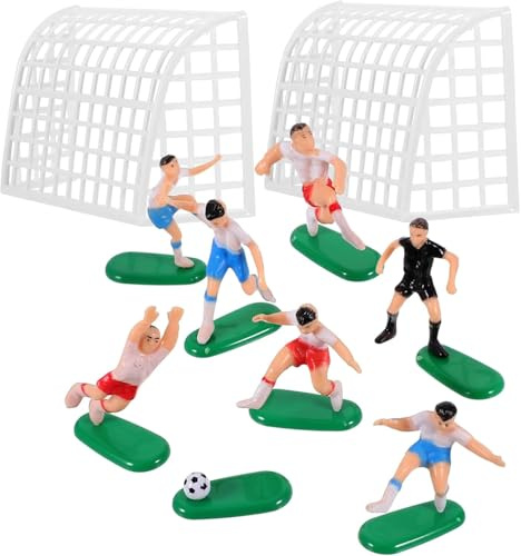 9Pcs Football Cake Decoration Set, Football Theme Soccer Football Boys Girls Party Decoration kit Supplies Soccer Cake Topper Decorations For Birthday Party