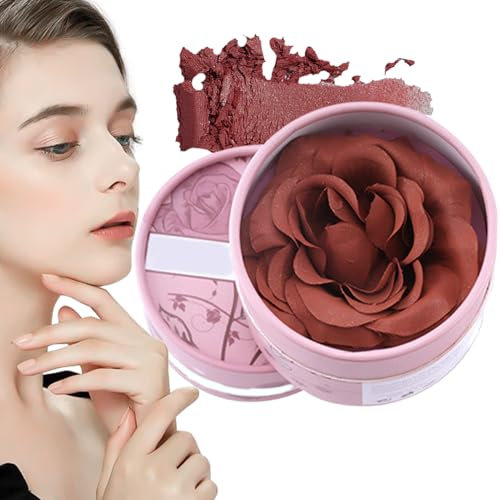 Nybhyjka Rose Blush – 3D-Effekt Natürliche Rose | Konturcreme & Highlighter 3,5 g natürlicher Duft für Reisen, Hochzeit und Jahreszeiten
