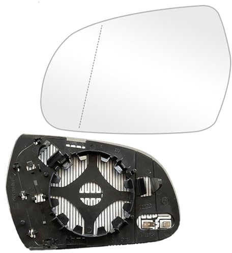Ersatz Spiegelglas Außenspiegel Links Kompatibel au di A3 8P1/8P2/Cabriolet 8P7/Sportback 8PA/A4 8K2 B8/Avant 8K5 B8/A5 8T3/Cabriolet 8F7/Sportback 8TA, Spiegelglas Beheizbar Asphärisch