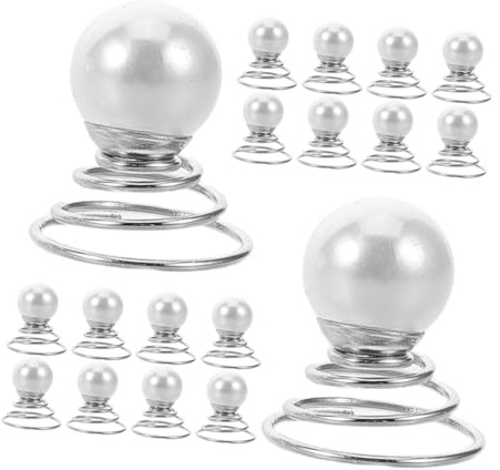 MERRYHAPY 36pcs Faux Pearl Spiral Hair Pins for Bridal Updo Swirl Twist Bobby Pins for Wedding Bun Spirals Portable Decorative Hair Accessories for Brides and Bridesmaids