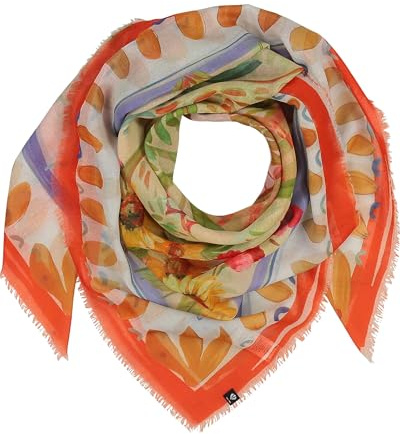 FRAAS Damen Tuch Sustainability Edition Landhaus Idylle | 120 x 120 cm | 100% recyceltes Polyester