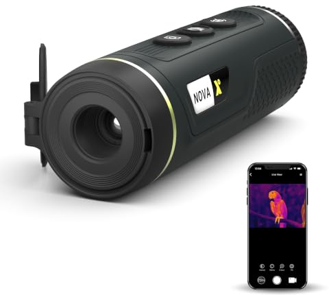 Pixfra N21 Thermal Imaging Monocular, Lightweight 266g, 7mm Lens, 24.8° FOV | IP67 Waterproof, 12H Battery, 50Hz Imaging, 345m Detection for Wildlife, Pest Control & Farm Monitoring