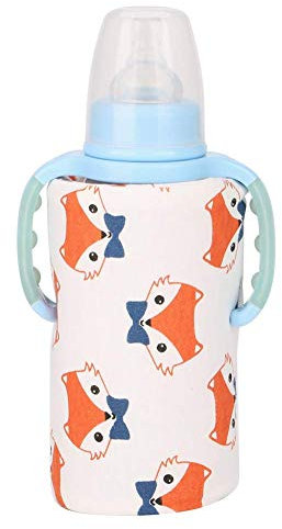 USB Baby Bottle Warmer Portable Travel Infant Baby Constant Temperature Milk Warmer Feeding Bottle Warmer Heater(Fox)