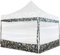 INSTENT® Pro Seitenwand/Seitenteil für Pavillon 3x3m mit XXL Panorama Fenster oder Reißverschluss, wasserabweisend und atmungsaktiv, Farbwahl, für Festzelt, Partyzelt