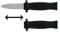 jameitop® 2 X Trickmesser Mini die Klinge verschwindet - Theatermesser Show/Bühne Spielzeug Zaubertrick Fake Messer