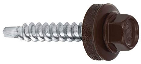 Bohrschrauben 4,8 х 25 mm 250 Stück RAL: 8017 - Schokoladenbraun - Schrauben Trapezblechschrauben