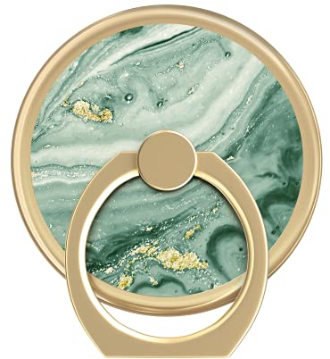 IDEAL OF SWEDEN Praktische Ringhalterung für einen bequemen Griff an Ihrem Telefon. Magnetisch und kompatibel mit allen magnetischen Handyhüllen. Ringständer oder Telefonring (Mint Swirl Marble)