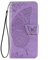 WEIOU Leather Folio Cover per Xiaomi Redmi 9AT | Redmi 9A, Goffratura a Farfalla Custodia in Pelle PU Magnetica Libro Flip Portafoglio Case con [Funzione Stand]. Viola Chiaro
