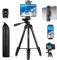 Trípode para iPad iPhone Cámara, 170cm Tripode Cámara de Movil con Remoto Bluetooth para Tableta Smartphone, Huawei, Samsung, GoPro, Nikon, Sony, DSLR