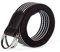 XYFCJK Gestreifter Gürtel Mit Doppelter D-Ring-Schnalle - Pu-Leder-Verstärkung Military Cloth Tactical Canvas Web Belts, Herren Damen Outdoor-Jeans-Bund,Dunkelkaffee,120Cm(47.2Inch)