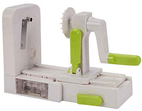 4 Blade Vegetable Spiralizer Folding Vegetarian Pasta & Spaghetti Potato Vegetable Courgette Slicer