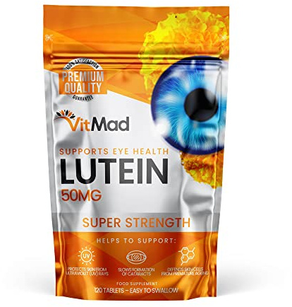 Lutein 50mg 120 Tablets Supports Vision Eye Health Supplement