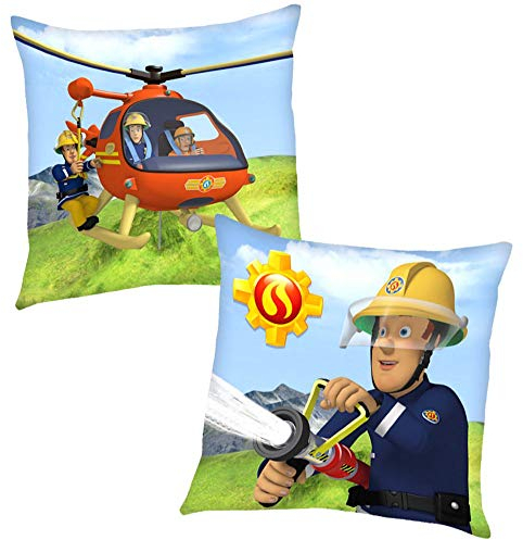 Klaus Herding GmbH Helikopter | Kinder Deko-Kissen 40 x 40 cm | Feuerwehrmann Sam
