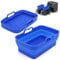 ddLUCK 2 doublures en silicone pour friteuse à air comprimé Ninja AF300EU 7.6L Dual Air Fryer – Panier de rechange réutilisable,en Plateau de cuisson pliable pour friteuse Four micro-ondes - Bleu