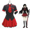 Saya Kisaragi High School Uniform Kleid Outfit Cosplay Kostüm,S-Black