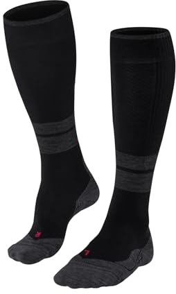 FALKE Herren Wandersocken TK Compression M Kh Wolle Funktionsmaterial mit Kompression 1 Paar, Schwarz Black 3003, 43-46