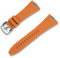 Crafter Blue TS01 Uhrenarmband mit geradem Ende, FKM, Gummi-Uhrenarmband, Ersatz für Tissot PRX 40 mm, 410/407 Quartz/Automatik-Versionen, Orange