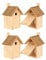 MAZUR 4x Nistkasten zum Aufhängen | Vogelhaus | Bausatz | handgemacht in Europa | für Meisen, Kleinvöge & Wildvögel | Wetterfest aus robusten Kiefernholz | Nisthaus | Hand made | für Garten und Balkon