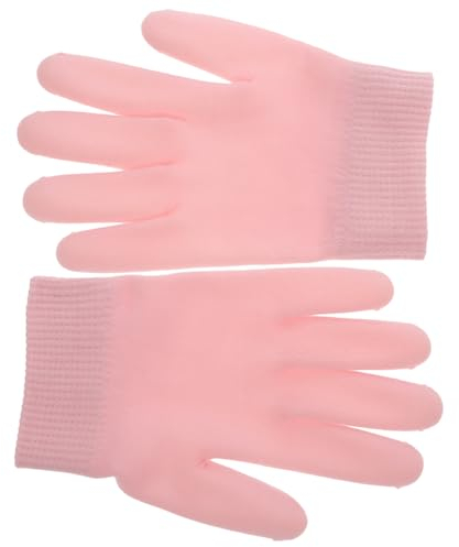 minkissy 1 Paar feuchtigkeitsspendende Gel-Handschuhe handpflege handschuhe Handpflegehandschuhe Handpeeling-Maske Handmaske Handschuh feuchtigkeitsspendende Handschuhe ätherisches Öl Rosa
