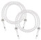 2 Stück Brillenkette Perlen Brillenkette Damen Brillen Kette Kleine Weiße Perlen Brillenkette Dekorative Brillenkette Perlen Augenglasketten Strap Und Cords Halter Für Frauen Damen Mädchen Accessoires