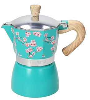 Tognana Japan Collection, Cafetière 6 Tasses, Aluminium, Vert d'Eau