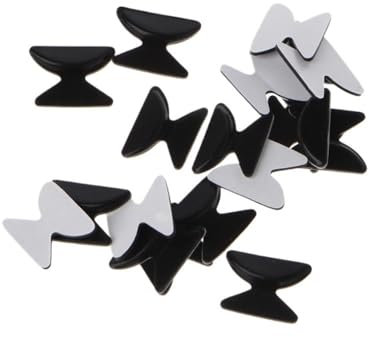 LPNGTNG 10 Paar Brillen Sonnenbrillen Selbstklebend Silikon Anti-Rutsch Stick On Nasenpads (1,8 mm A)
