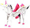 Jauarta Einhornroboter, Transformation Car Roboter Spielzeuggeschenk für Kinder, Kollisionsverformung Kombinierter Roboter Actionfigur Roboter