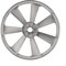 Jotekonoby Puleggia del motore del compressore, 300mm della puleggia del compressore d'aria del volano della singola scanalatura del triangolo della cinghia della testa di trasmissione del metallo