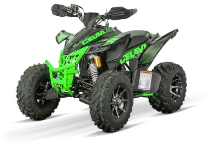 NITRO MOTORS 250cc Maxi Quad Celavi RS10 4-Gang Manuell Platin Alu-Felge, Farbe:Grün