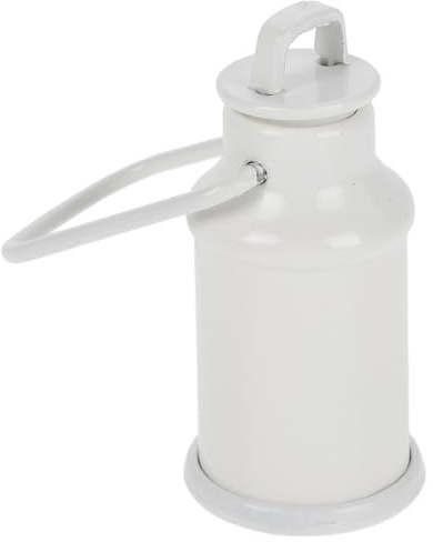 Gogogmee Pot à Lait Miniature Accessoire Photo pour Décoration de Porche de Ferme Cafetière Réaliste pour Maison Miniature