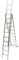 KTL Escalera Industrial de Aluminio Triple Tijera un Acceso con Tramo Extensible 9 x 3 peldaños Serie Robust