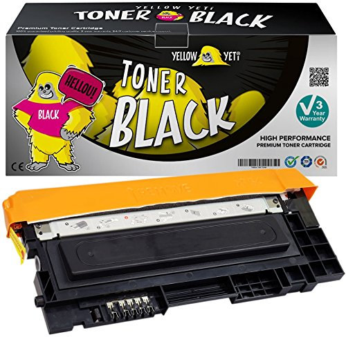 YELLOW YETI CLT-K406S (1500 Seiten) Schwarz Premium Toner kompatibel für Samsung Xpress SL C410W C460FW C460W C467W CLP-360 CLP-365 CLP-365W CLX-3300 CLX-3305 CLX-3305FN CLX-3305W