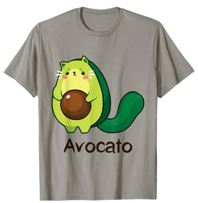 Avocato Avocado Cat Avogato Kitten Kitty Whiskers Cute Funny T-Shirt