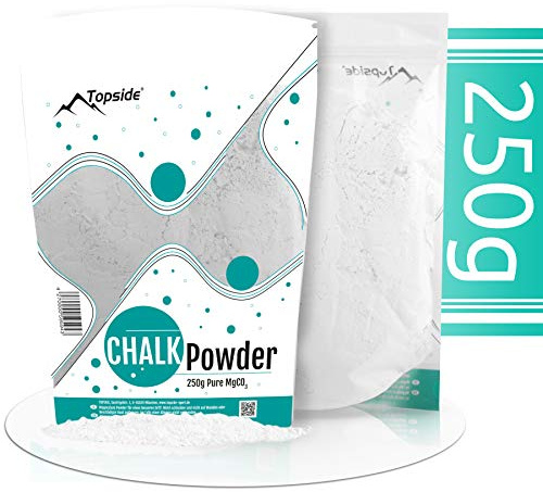 TOPSIDE Magnésie Poudre - Pur Carbonate de Magnésium pour Le Sport: Escalade, Musculation, Crossfit, Calisthenics - pour Plus de Grip