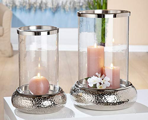 GILDE Alu Windlicht Doppio (BxHxT) 0 x 35 x 0 cm