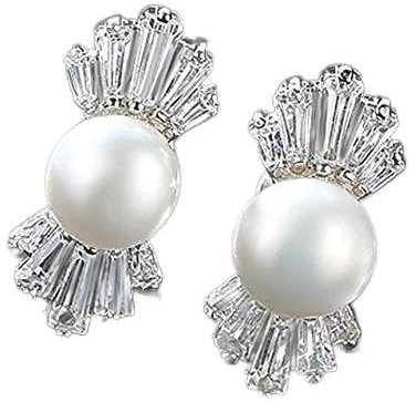 925 Sterling Silber Crystal Candy Ice Out Ohrstecker für Frauen Sterling Silber Modeschmuck Bestes Geburtstagsgeschenk 1