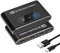HDMI-Switch 8K HDMI 2.0 Splitter, Aluminium bidirektionaler HDMI-Umschalter 2 Eingänge 1 Ausgang, HDMI-Switch-Verteiler 1 x 2/2 x 1, unterstützt 8K 3D HD 1080P Plug and Play für Xbox PS4 Roku HDTV