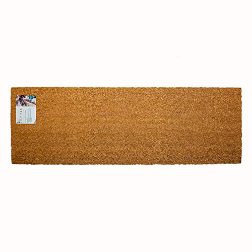 Lily Pad Doormats - coir door mat - long doormat - extra large double coir doormat size 120 cm x 40 cm - indoor door mat - outdoor sheltered use welcome mat - patio door mats (120 x 40 blank)