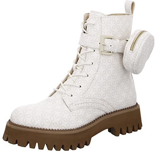 ara Damen Amsterdam Stiefelette, Weiss-Taupe, 37 EU