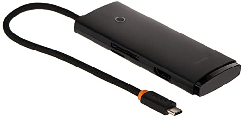 Baseus HUB Lite Series 5-in-1 Multifunctional (Type-C to 2x USB 3.0 / Type-C / HDMI 1.4 / SD/TF) Black (WKQX050001)