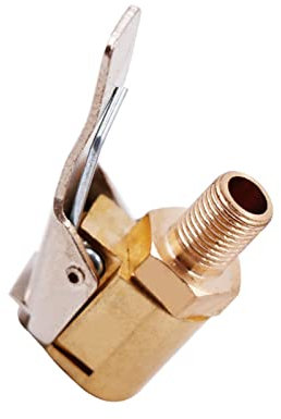 GNAUMORE Autoventil Hebelstecker,Hebelstecker Auto Ventilstecker Adapter,Air Chuck Messing,Autoventil Hebelstecker Air Chuck,Messing Reifen Ventil Luftpumpe Clip,Anschluss für Reifenfüllventil