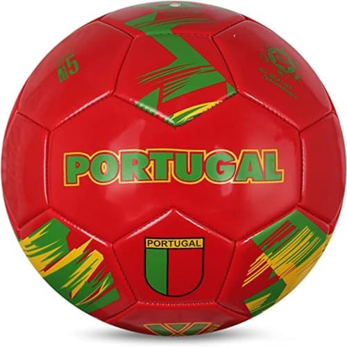 Vizari Country Soccer Ball with Long-Lasting Air Retention Bladder and Machine-Stitched Panels | Consistent Bounce for Passing and Shooting | Eye-Catching National Colors Design