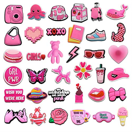 Daover Shoe Charms for Clogs, Cute and Unique PUV Shoe Charms Decoration Accessories, DIY Shoe Decorations for Kids Adults Teens Birthday Party
