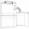 Scribbledo Volleyball-Tafel für Trainer, 38,1 x 22,9 cm, Volleyball-Rotationsrad, Whiteboard, Coaching-Zubehör, Volleyball-Zubehör, Volleyball-Klemmbrett, Trainer-Geschenk