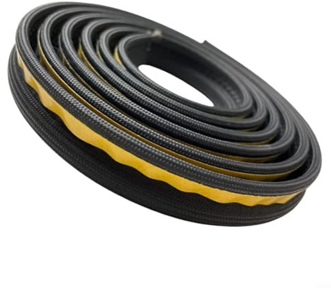Kamin Dichtband Selbstklebende Ofenseil Türdichtung Holzscheit Holzofen Ofen Feuerkleber Schwarz Selbstklebend Dichtung(3 meters)